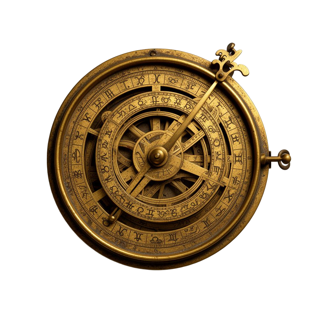 Antika pirinç astrolabe